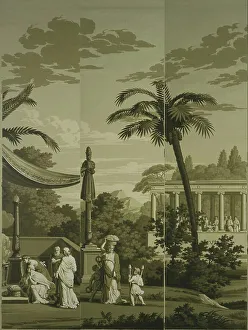 Fêtes de la Grèce et Jeux Olympiques. The Ancient Olympic Games (Detail), 1818. Creator: Dufour, Joseph (1744-1829)