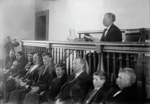 Interiors Prints: Feud - Scenes in Virginia Mountain Town at Trial After Feud