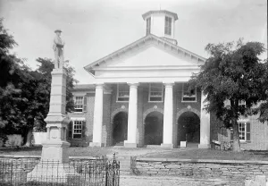Court House Prints: Feud - Scenes in Virginia Mountain Town at Trial After Feud