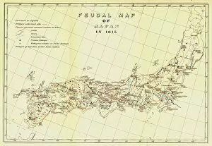 Feudalism Gallery: Feudal Map of Japan in 1615, (1903). Creator: Unknown