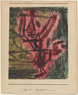 Klee Paul Prints: Feuer Clown I (Fire Clown), 1921. Creator: Paul Klee