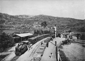 Gwynedd Prints: Ffestiniog Railway: Tan-Y-Bwlch Station, c1896. Artist: Carl Norman
