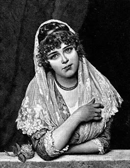Front Page Prints: 'Fiammetta' - picture by Eugene von Blaas, 1890. Creator: Unknown