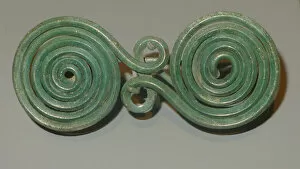 Spiral Collection: Fibula (Garment Pin), Geometric Period (about 800 BCE). Creator: Unknown