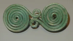 Spiral Prints: Fibula (Garment Pin), Geometric Period (about 800 BCE). Creator: Unknown