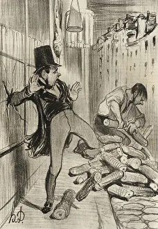 Play On Words Prints: Fichtre!...que ces êtres-là sont sciants!, 1839. Creator: Honore Daumier
