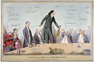 Baron Brougham And Vaux Collection: Fiddlestick versus broomstick, 1831