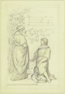 Ludwig Prints: Fidelity, c1845. Creator: Ludwig Richter