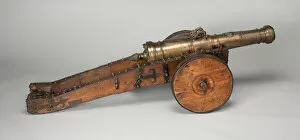 Gun Carriage Collection: Field Cannon with Carriage, Europe, c. 1650. Creator: Unknown