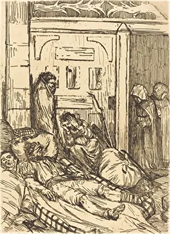 Trauma Prints: Field Hospital (L ambulance). Creator: Alphonse Legros