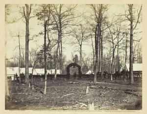 Gardner Alexander Prints: Field Hospital, Second Army Corps, Brandy Station, February 1864. Creator: James Gardner