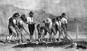 Agricultural Implements Prints: Field Labourers, by A. Hennebicq