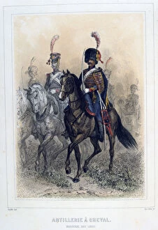 Auguste Raffet Collection: Field Marshal of the Horse Artillery, 1859. Artist: Auguste Raffet