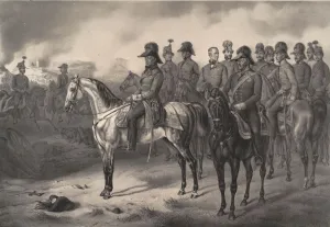 Albrecht 1786 1862 Gallery: Field marshal Josef Graf Radetzky with his entourage, 1850