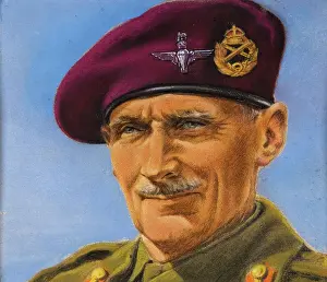Badge Prints: Field Marshal Montgomery, c1940s-c1950s. Creator: William Timym