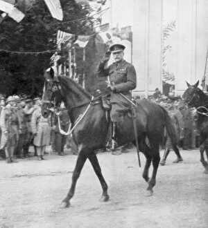 Butcher Haig Gallery: Field Marshal Sir Douglas Haig during the victory parade, Paris, France, 14 July 1919