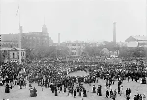 Navy Yard Prints: Field Mass - B'k'n Navy Yard, between c1910 and c1915. Creator: Bain News Service