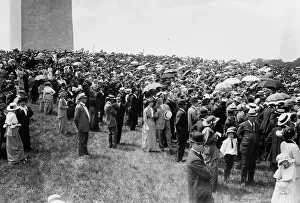Sunday Best Prints: Field Mass, Wash. 1914. Creator: Bain News Service