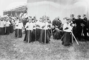 Choir Boy Prints: Field Mass, Wash. 5/17/14, 1914. Creator: Bain News Service