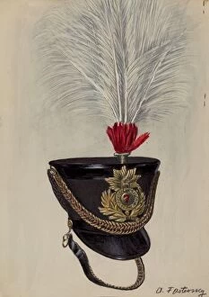Plumed Gallery: Field Officers Hat, c. 1936. Creator: Aaron Fastovsky