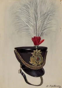 Aaron Fastovsky Prints: Field Officers Hat, c. 1936. Creator: Aaron Fastovsky