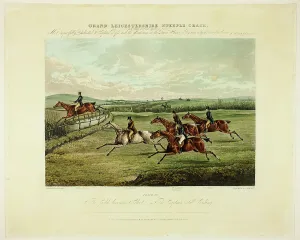 Steeplechase Prints: The Field becomes Select, from The Grand Steeplechase over Leicestershire