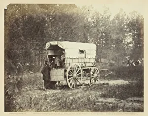 Gardner Alexander Prints: Field Telegraph, Battery Wagon, September 1864. Creator: David Knox