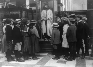 A field trip to the Smithsonian Institution, (1899?). Creator: Frances Benjamin Johnston