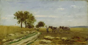 Ploughed Field Prints: Fields, 1862. Creator: Charles Francois Daubigny