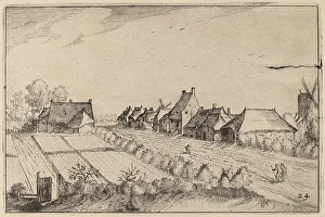 Nicolas Joannis Visscher Ii Prints: Fields and a Road, published 1612. Creator: Claes Jansz Visscher