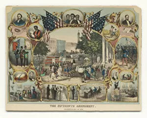 Ulyses Grant Collection: The Fifteenth Amendment. Celebrated May 19th 1870. Creator: Thomas Kelly