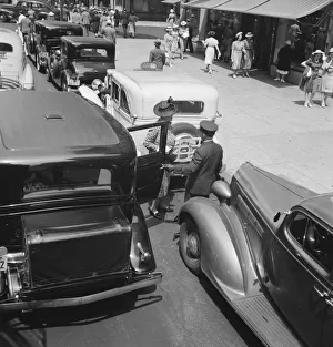 Wealth Collection: Fifth Avenue approaching 57th Street, New York City, New York, 1939. Creator: Dorothea Lange