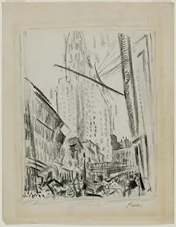 Modernism Prints: Fifth Avenue, New York, c1920. Creator: John Marin