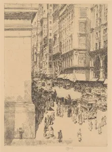 Fifth Avenue, Noon, 1916. Creator: Frederick Childe Hassam