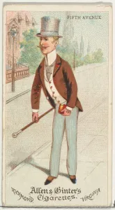 Stylish Collection: Fifth Avenue, from Worlds Dudes series (N31) for Allen & Ginter Cigarettes, 1888