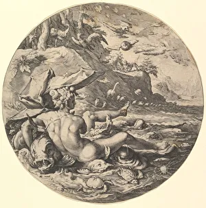 Fishes Prints: The Fifth Day (Dies V), from the series The Creation of the World, ca. 1597
