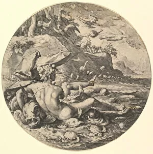 Goltzius Hendrik Gallery: The Fifth Day (Dies V), from the series The Creation of the World, ca. 1597