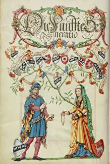 Genealogy Prints: The Fifth Generation, Friedrich Derrer, about 1626-1711. Creator: Unknown