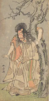 The Fifth Ichikawa Danjuro as a Court Noble (Kuge), 1773? Creator: Shunsho