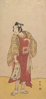 The Fifth Ichikawa Danjuro as a Man Standing, ca. 1775. Creator: Shunsho