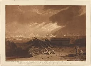 Pyramid Gallery: The Fifth Plague of Egypt, published 1808. Creator: JMW Turner