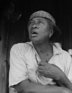 Sharecropper Prints: Fifty-seven year old sharecropper woman