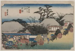 The Fifty-Three Stations of the Tokaido: Otsu, 1833-1834. Creator: Ando Hiroshige (Japanese, 1797-1858)