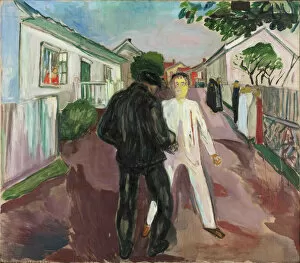 Munch Gallery: The Fight. Artist: Munch, Edvard (1863-1944)