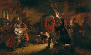 The Fight Between Carnival and Lent, Early 17th cen Creator: Vinckboons, David (1576-1629)