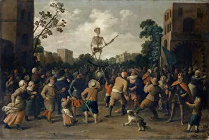 Prosperity Gallery: The Fight Against Death, 1625. Creator: Droochsloot, Jost Cornelisz (1586-1666)