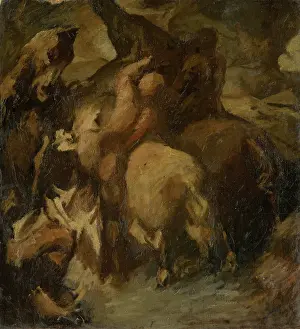 The fight for the flag, 1925. Creator: Alfred Justitz