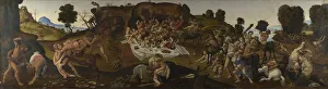 The Fight between the Lapiths and the Centaurs, c. 1500-1515. Artist: Piero di Cosimo (ca 1462-ca 1521) The Fight between the Lapiths and the Centaurs, c. 1500-1515. Artist: Piero di Cosimo (ca 1462-ca 1521)