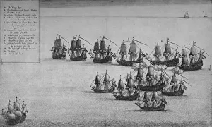 The Fight of the Mary Rose, 1669. Artist: Wenceslaus Hollar The Fight of the Mary Rose, 1669. Artist: Wenceslaus Hollar