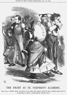 Bleeding Gallery: The Fight at St. Stephens Academy, 1864. Artist: John Tenniel